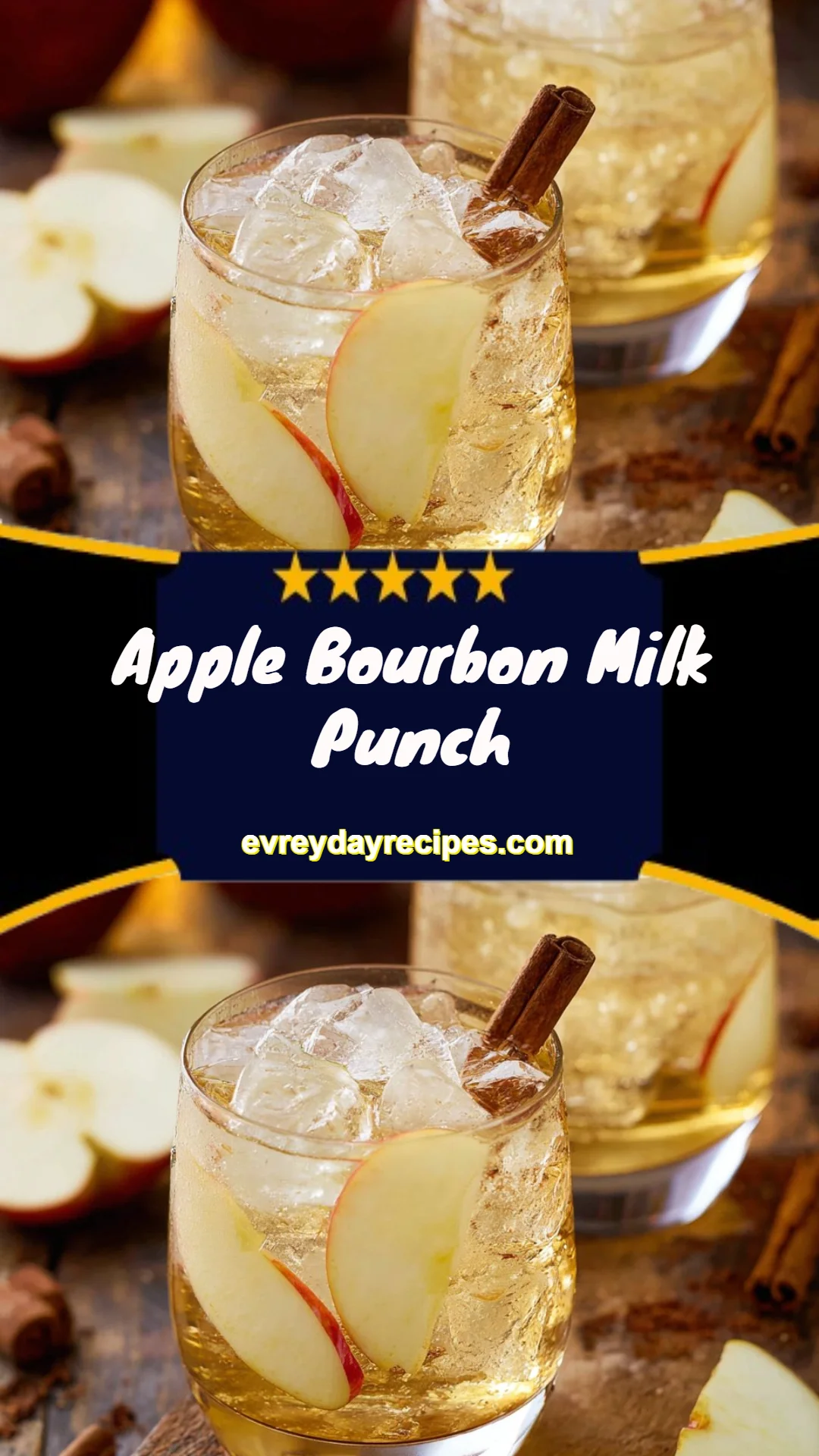Apple Bourbon Milk Punch