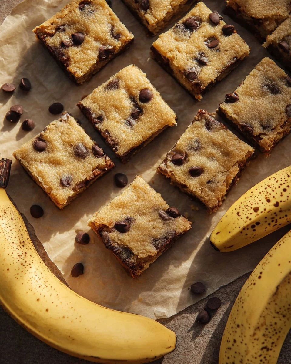 Banana Chocolate Chip Bars