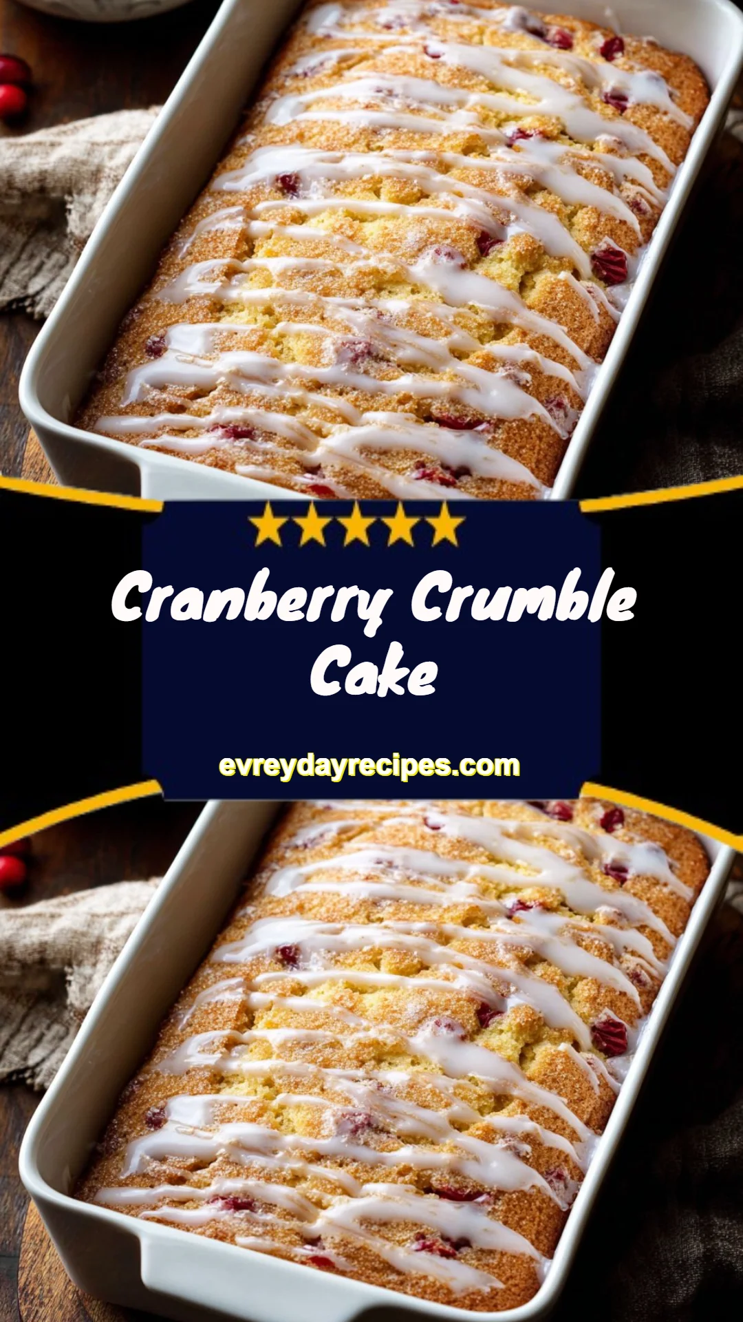 Cranberry Crumble Cake