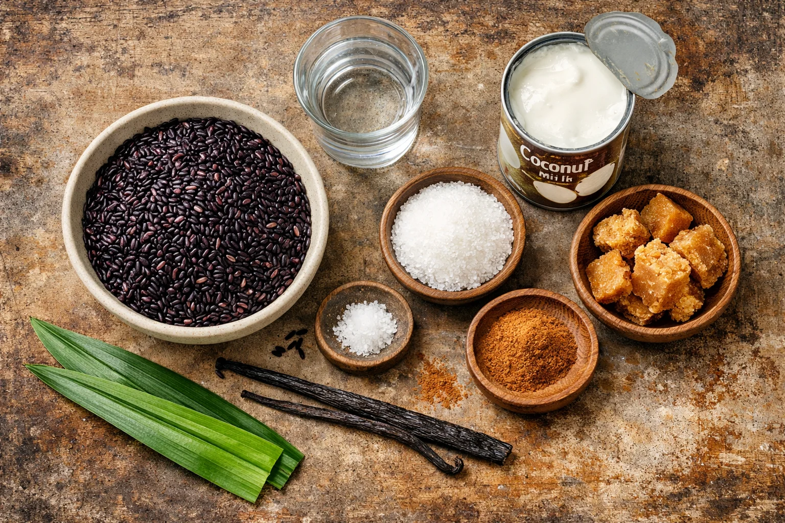 black sticky rice pudding