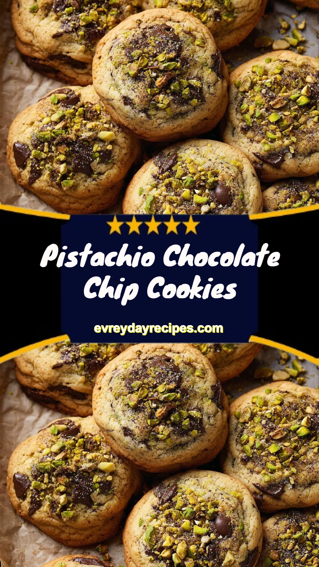 Pistachio Chocolate Chip Cookies