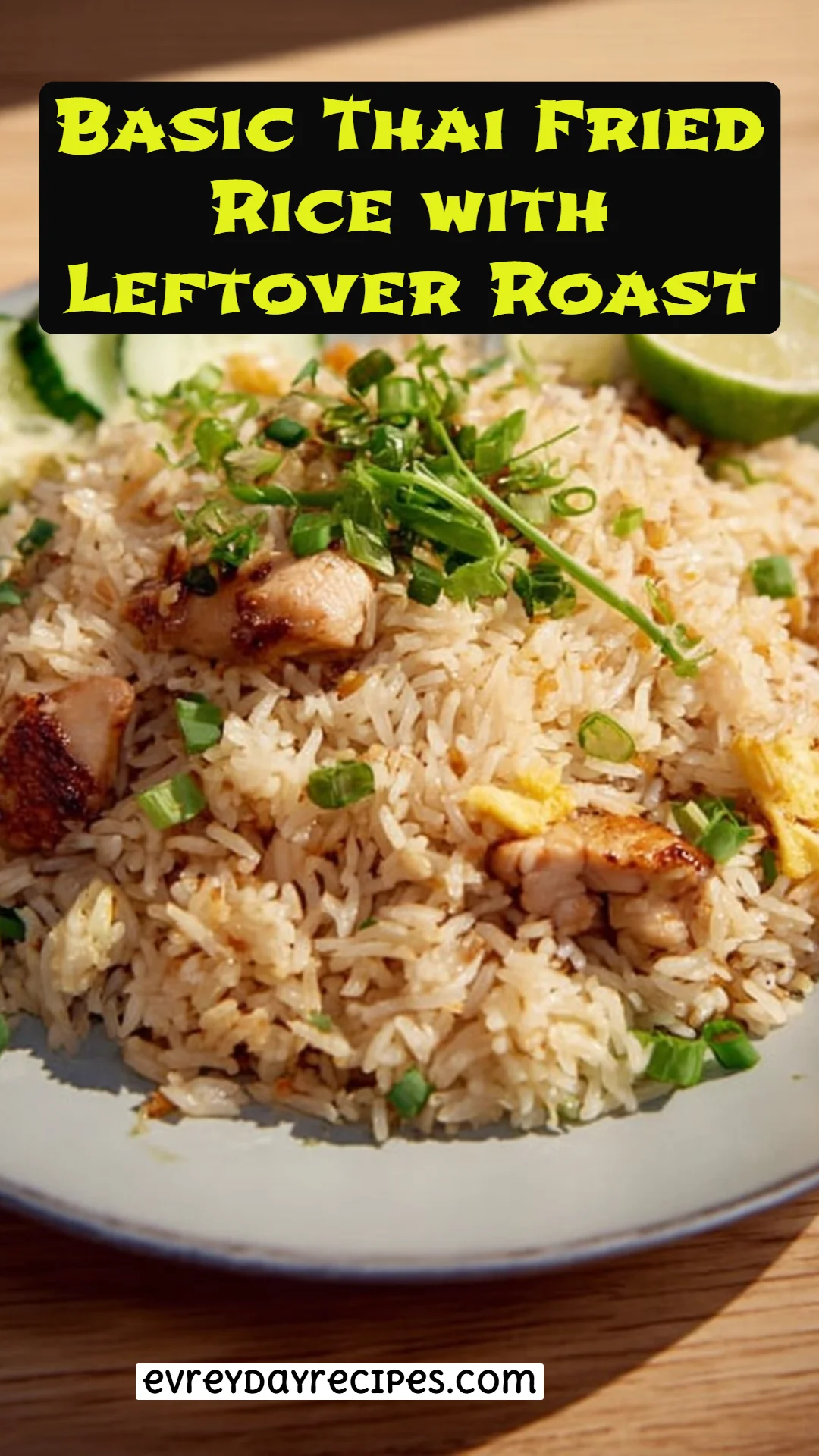 Basic Thai Fried Rice with Leftover Roast