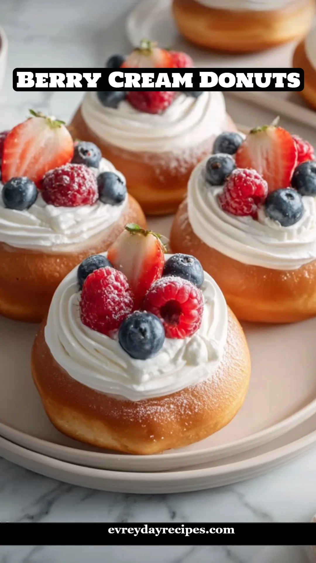 Berry Cream Donuts