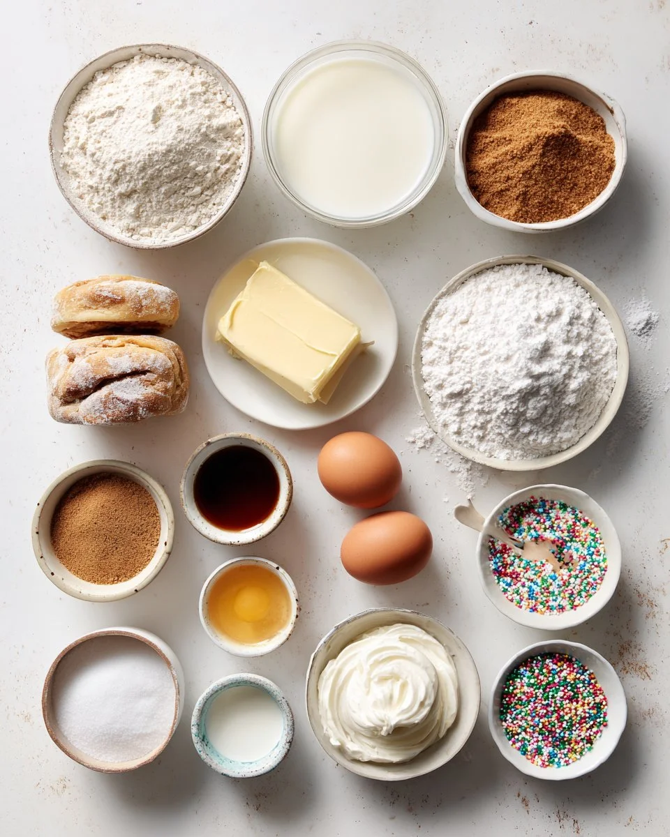 Birthday Cake Cinnamon Rolls