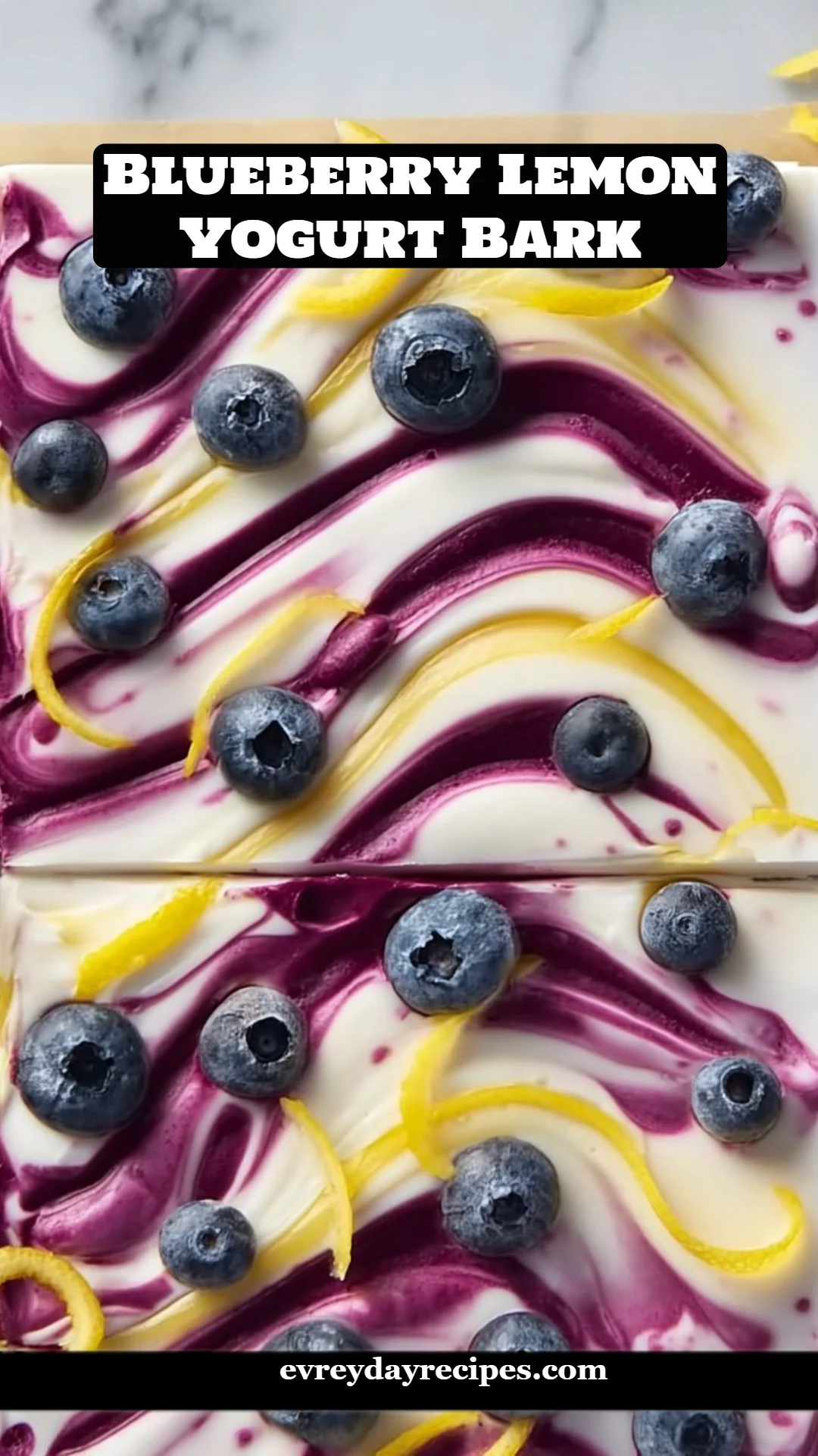 Blueberry Lemon Yogurt Bark
