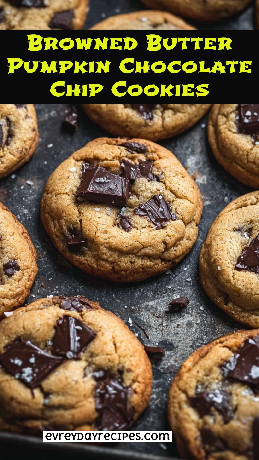 Browned Butter Pumpkin Chocolate Chip Cookies