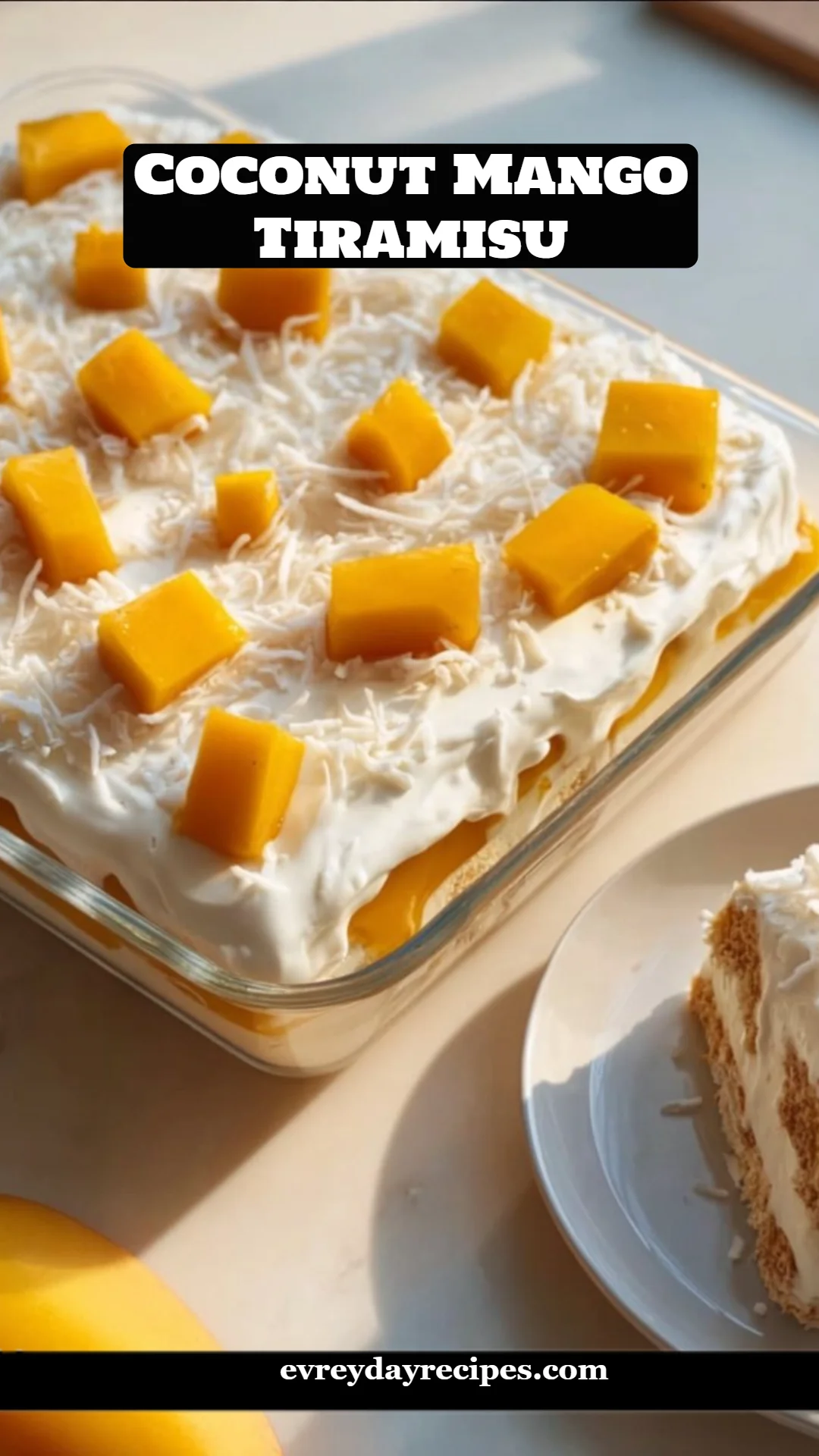 Coconut Mango Tiramisu