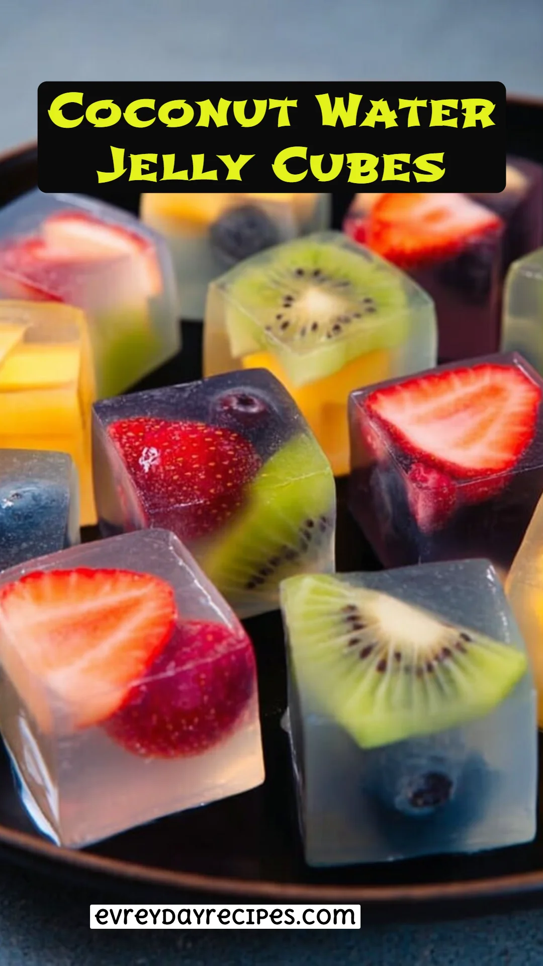 Coconut Water Jelly Cubes