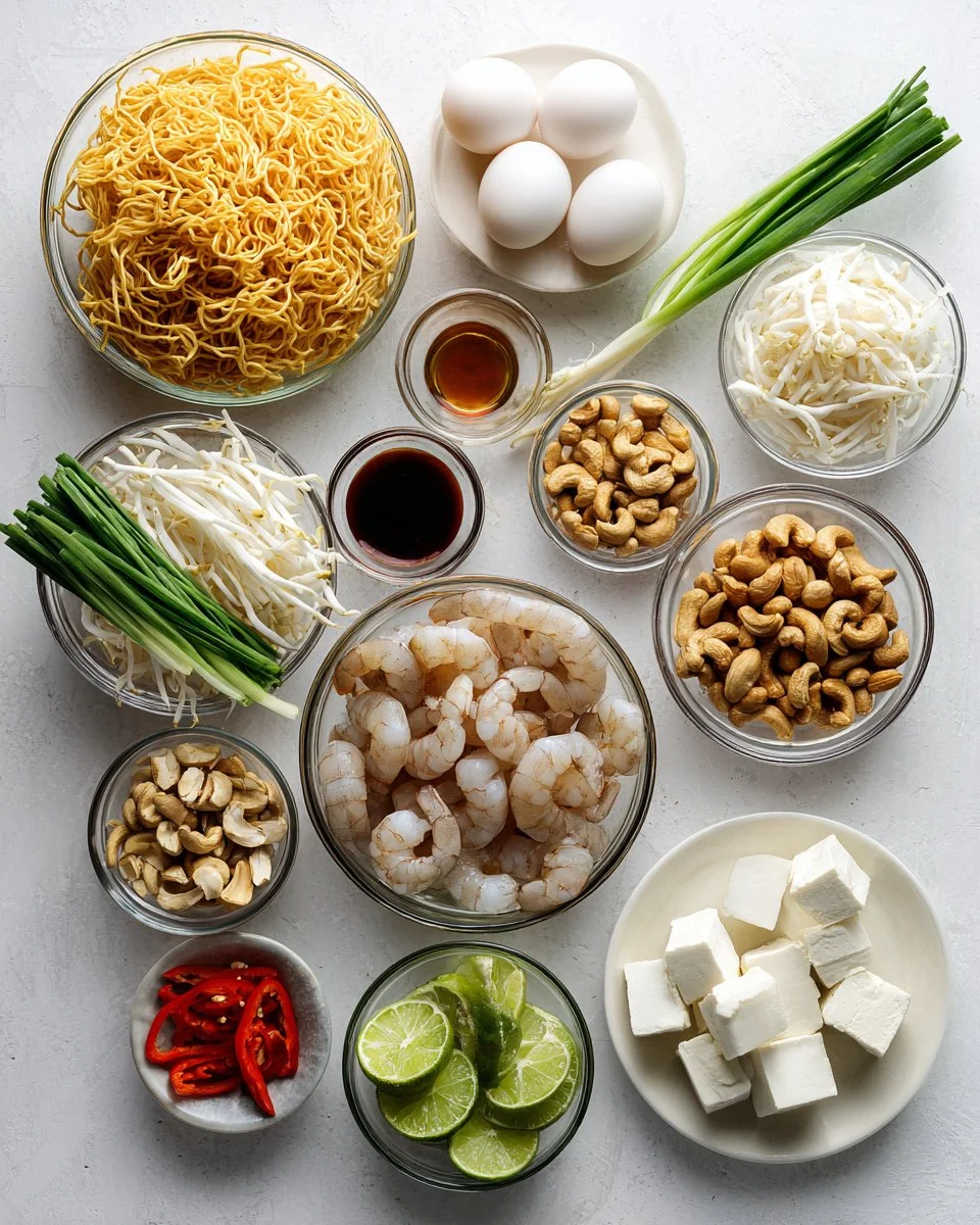 Crispy Pad Thai Noodles with Two Sauces