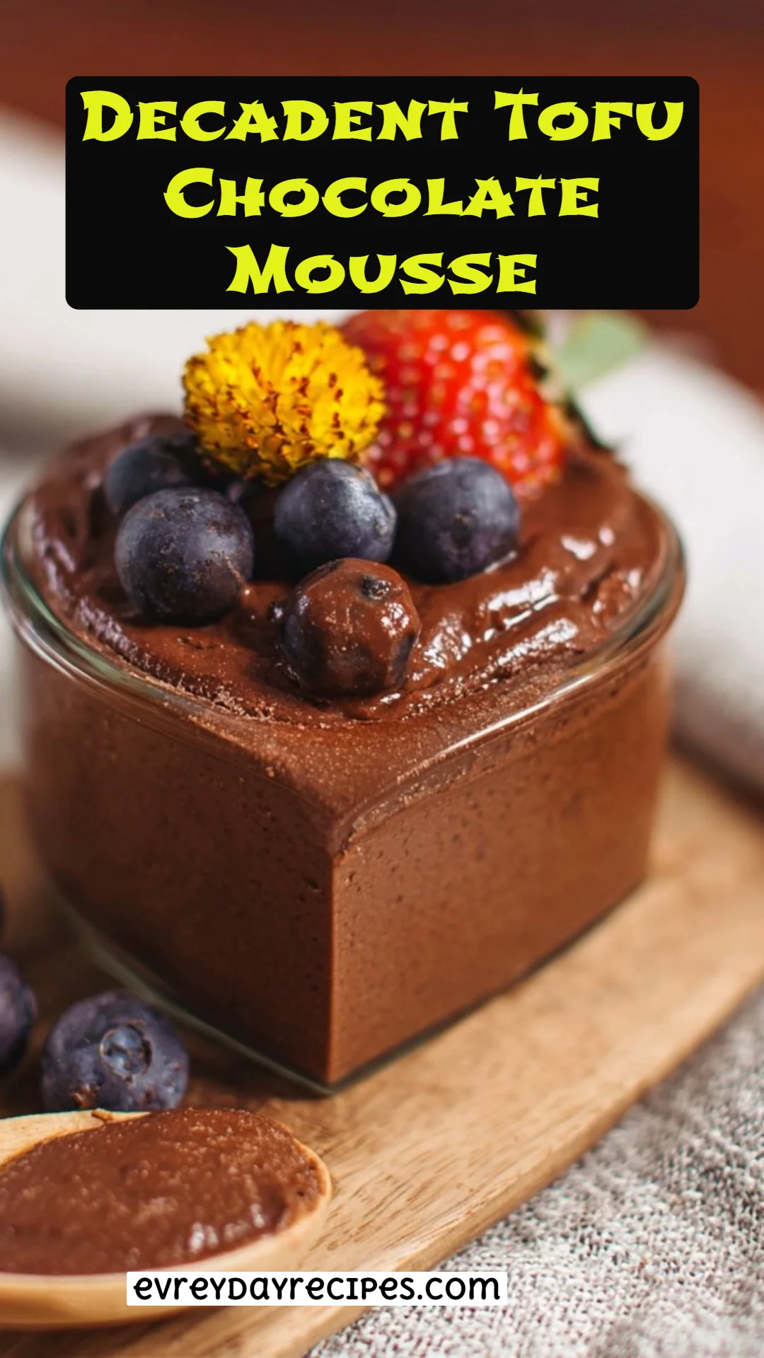 Decadent Tofu Chocolate Mousse