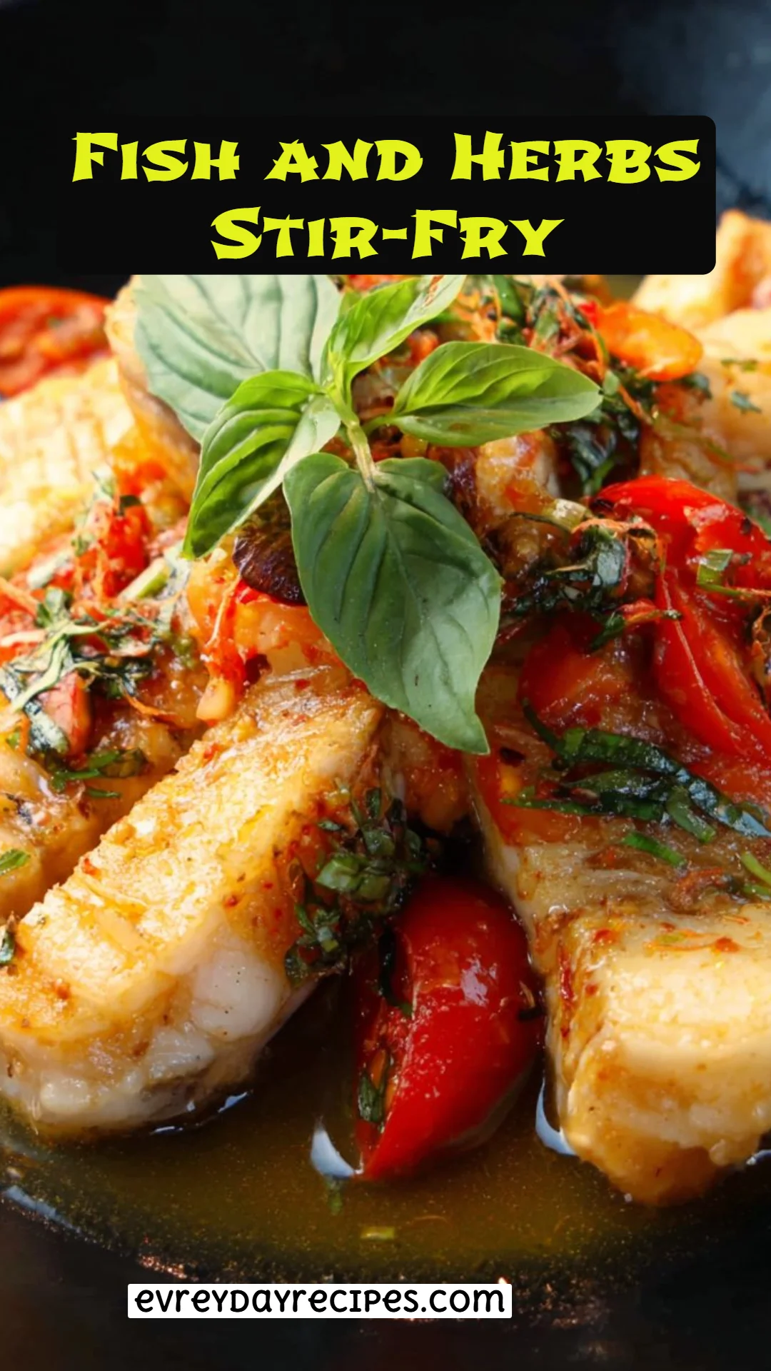 Fish and Herbs Stir-Fry