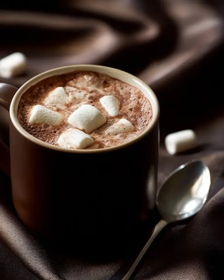 Delicious homemade hot chocolate served in a cozy mug