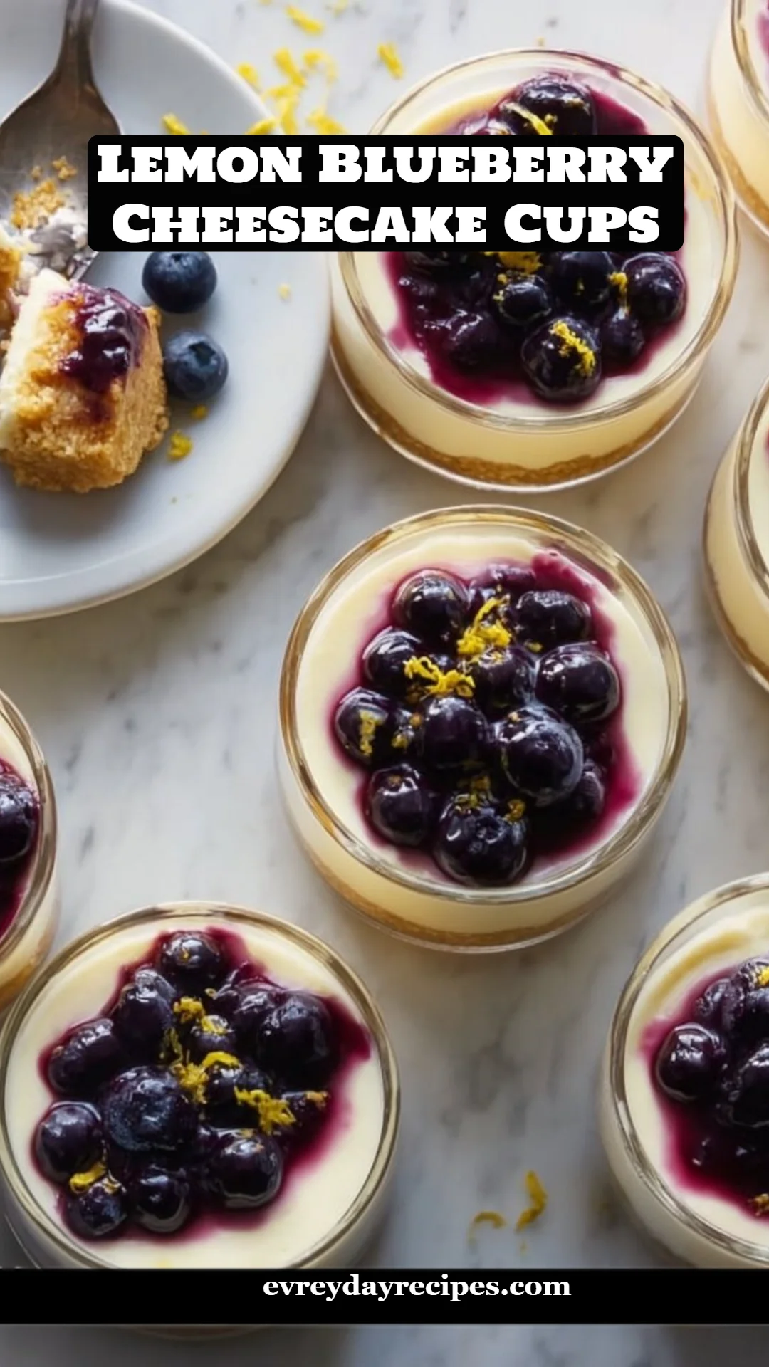 Lemon Blueberry Cheesecake Cups