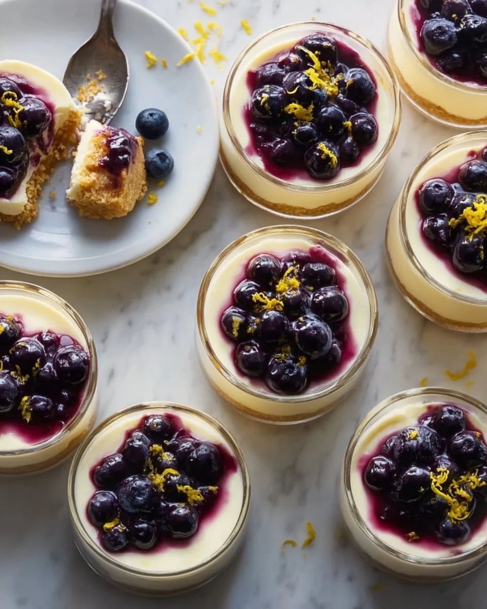 Lemon Blueberry Cheesecake Cups