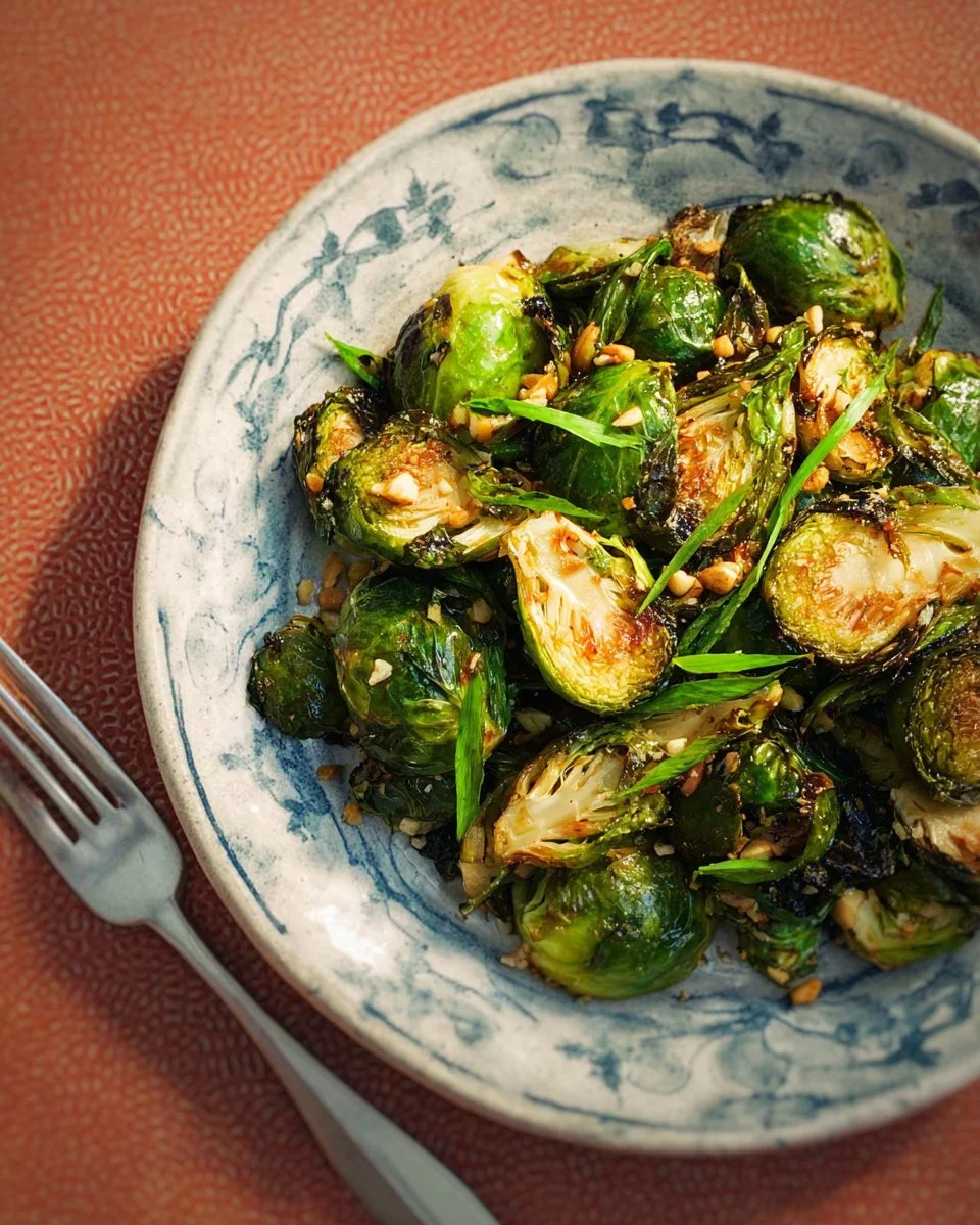 Maple Fish Sauce Brussels Sprouts