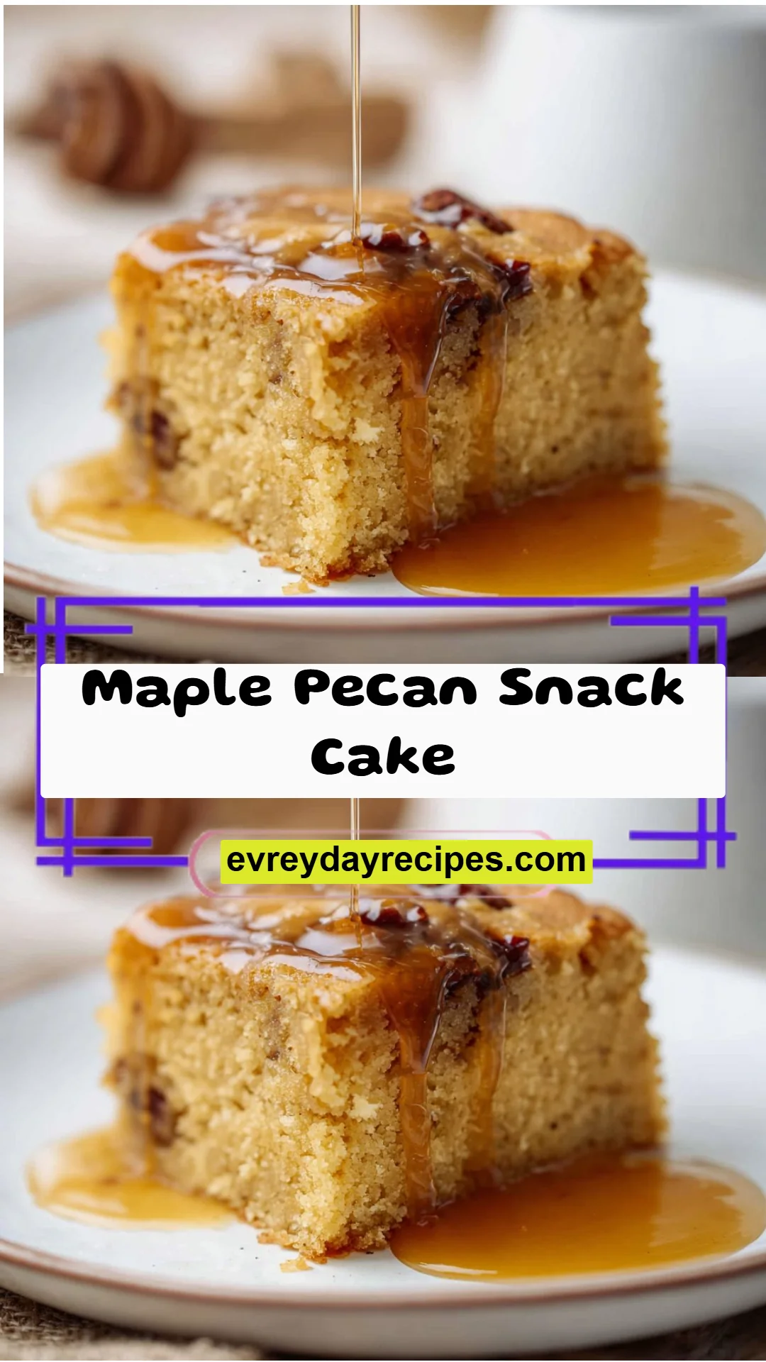 Maple Pecan Snack Cake