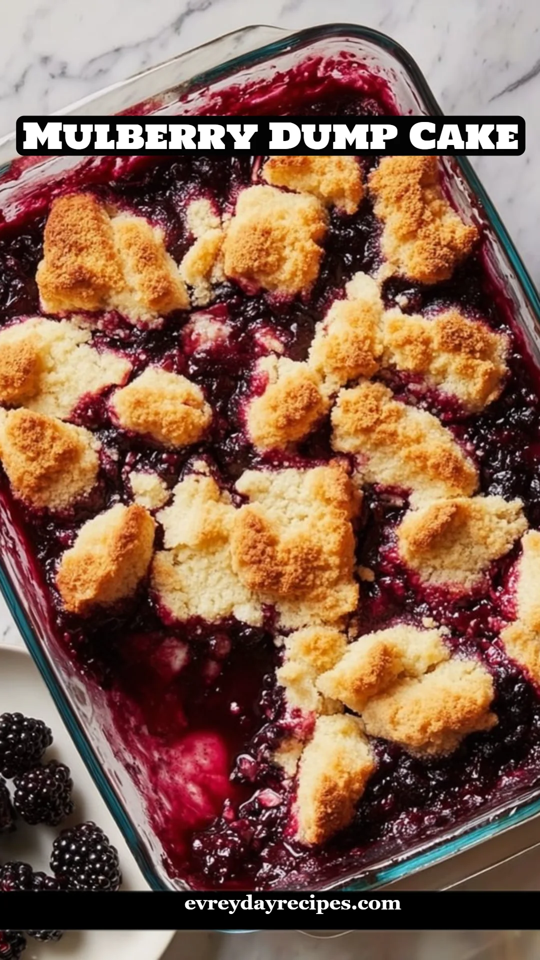 Mulberry Dump Cake