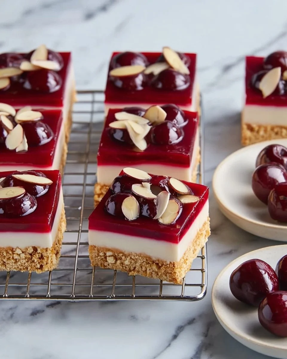 No-Bake Almond Cherry Dream Bars