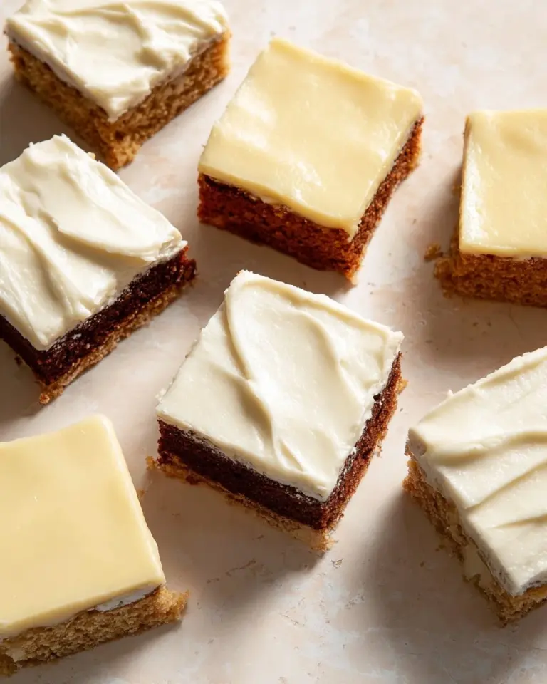 Delicious homemade oatmeal raisin cookie bars on a wooden table