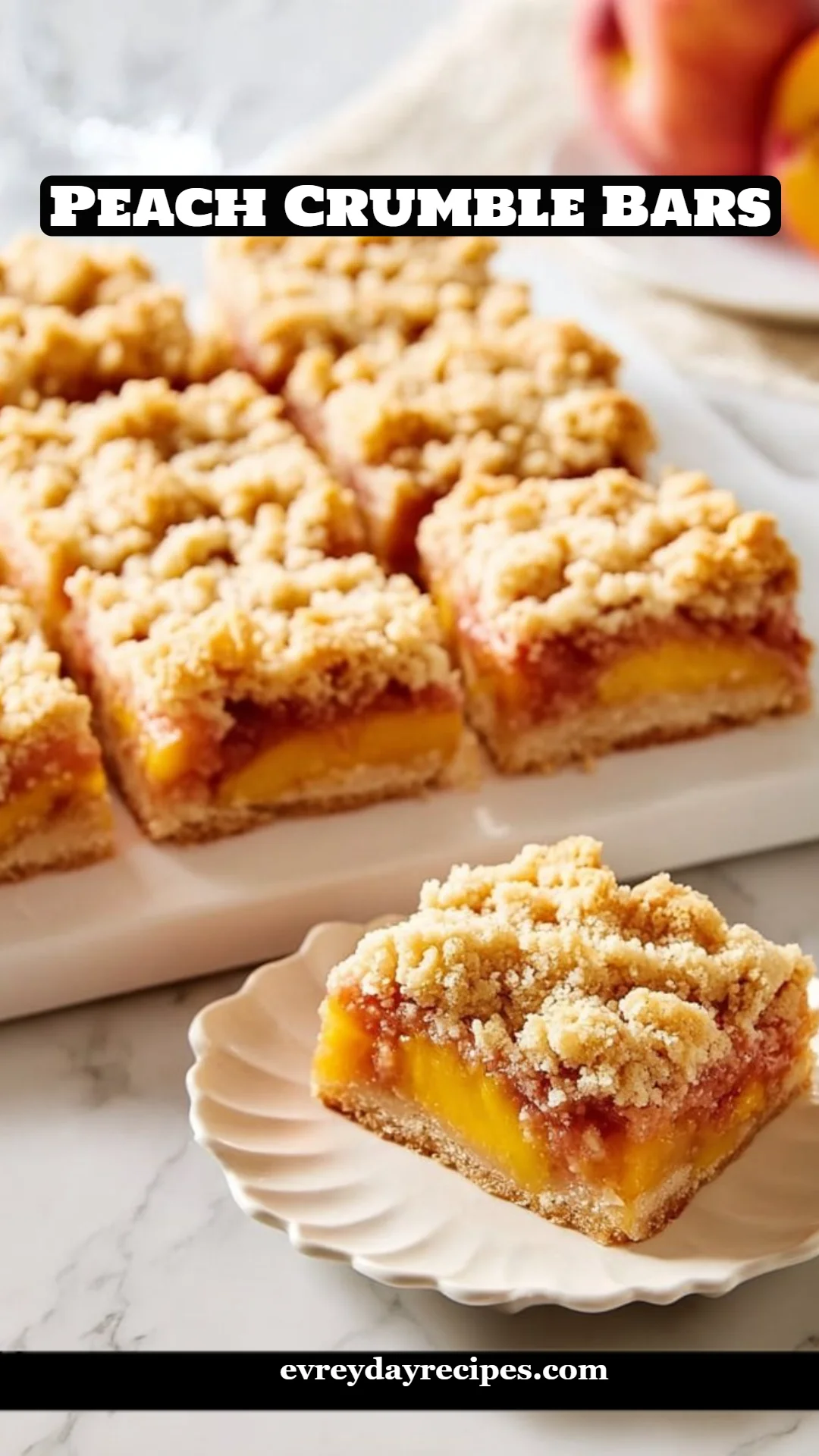 Peach Crumble Bars