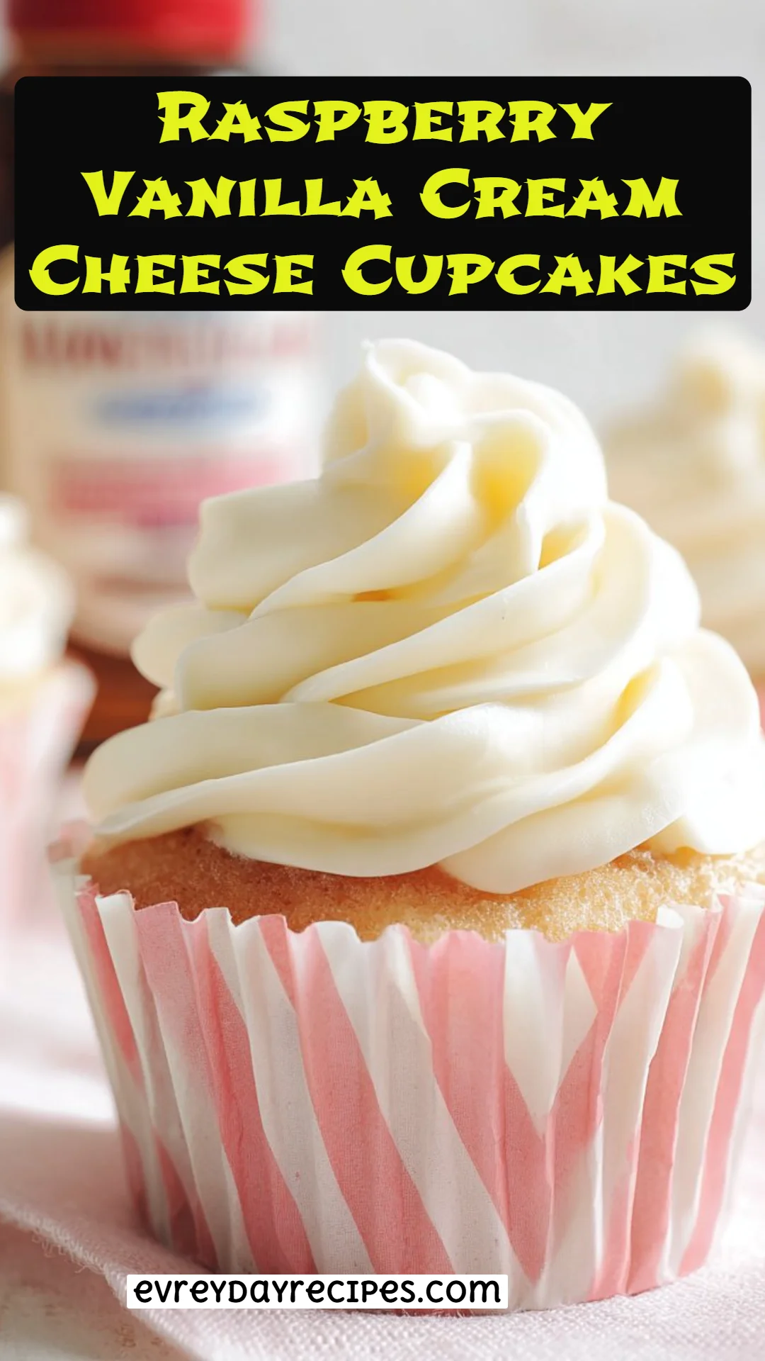 Raspberry Vanilla Cream Cheese Cupcakes