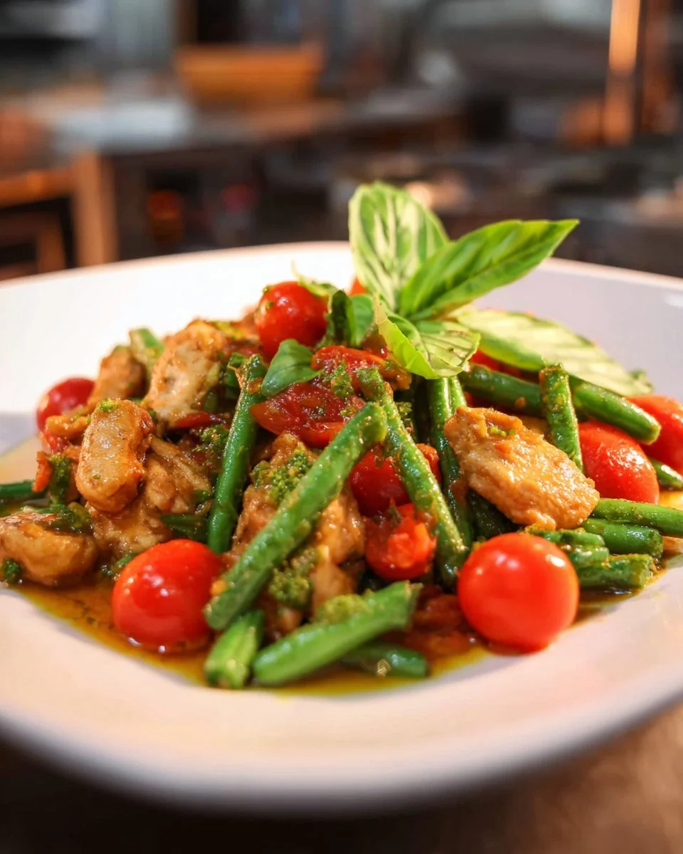 Red Curry Stir Fry with Chicken