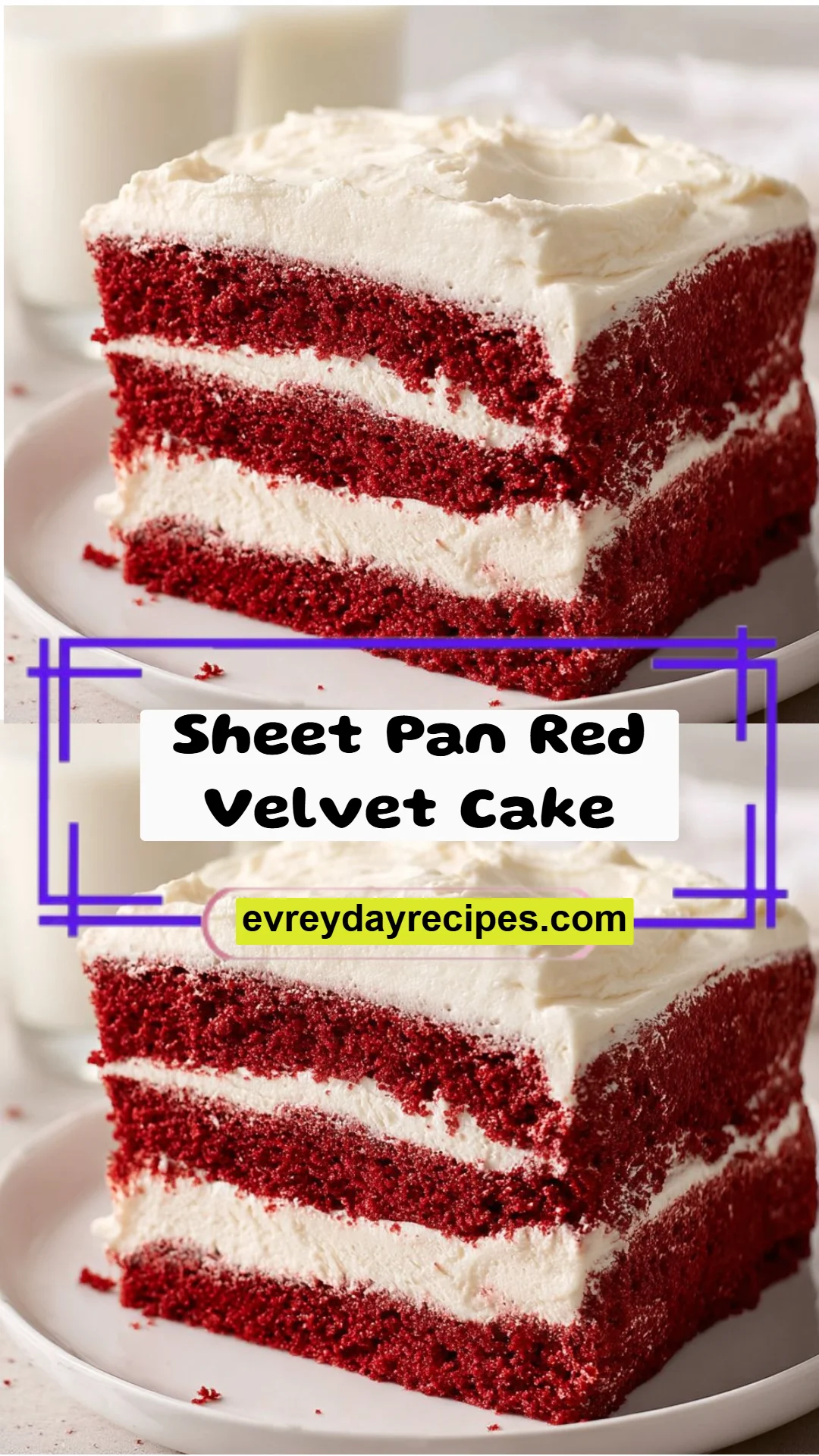 Sheet Pan Red Velvet Cake