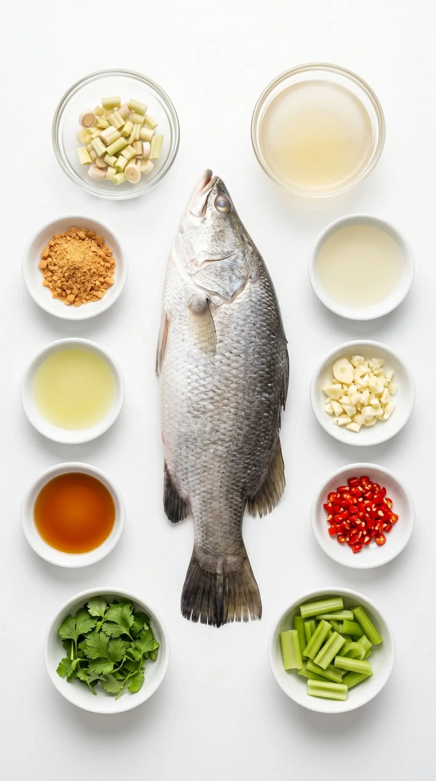 Steamed Fish with Lime Garlic Sauce