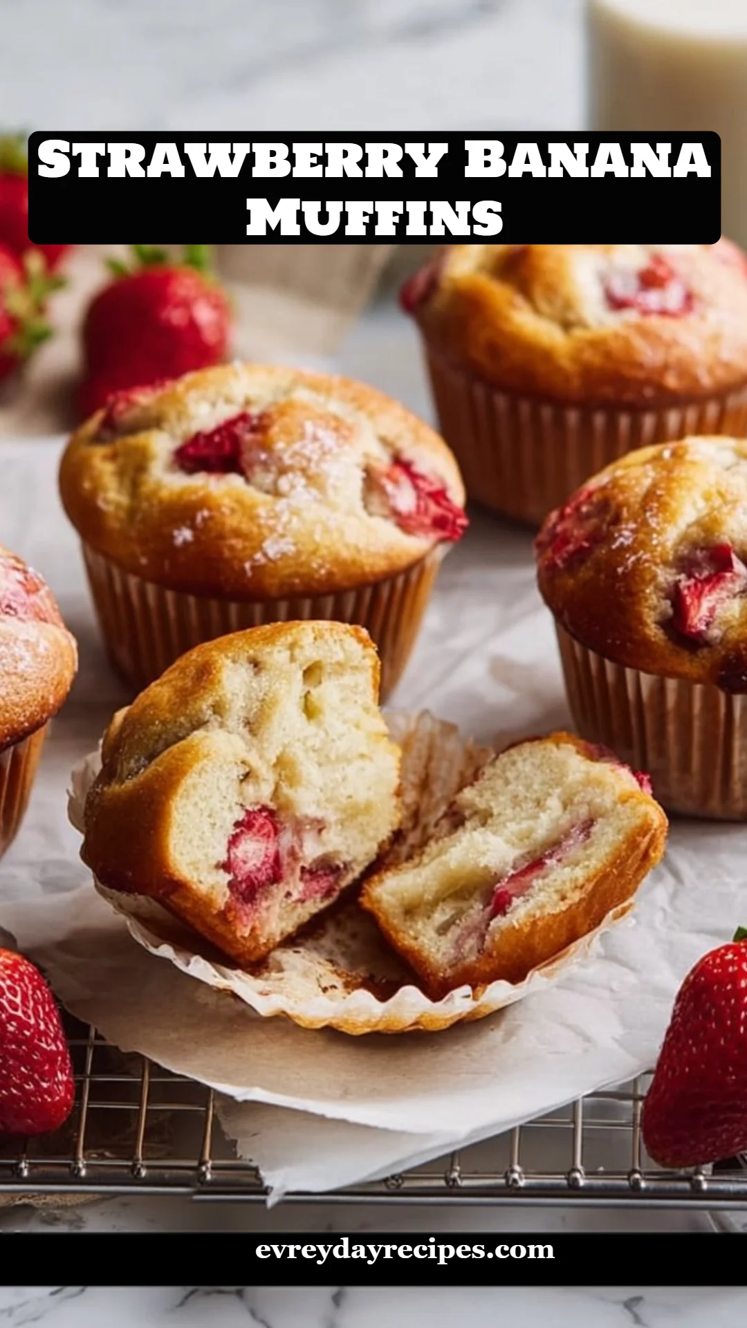 Strawberry Banana Muffins