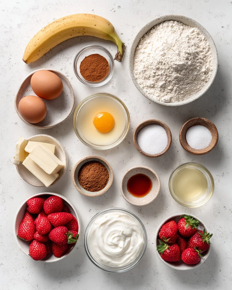 Strawberry Banana Muffins
