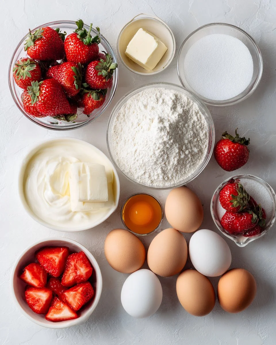 Strawberry Shortcake Cake with Mascarpone