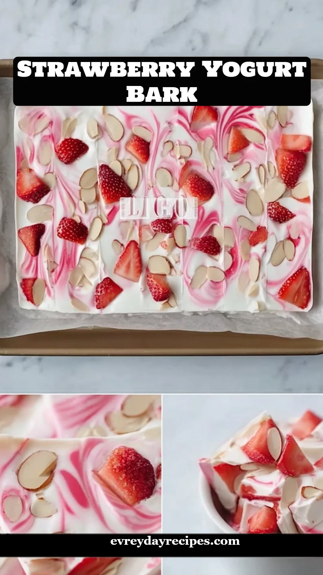 Strawberry Yogurt Bark