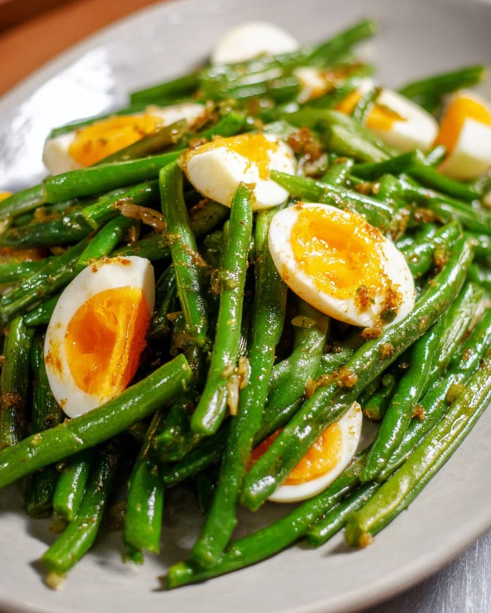 Colorful Thai Long Bean Stir-Fry with vegetables and spices in a bowl