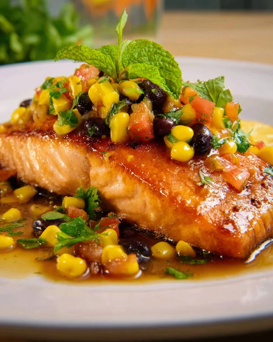 Thai Salmon with Thai Corn Salsa