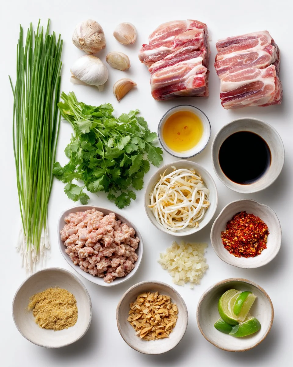 Thai Tom Yum Noodle Soup (spicy and sour noodle soup)
