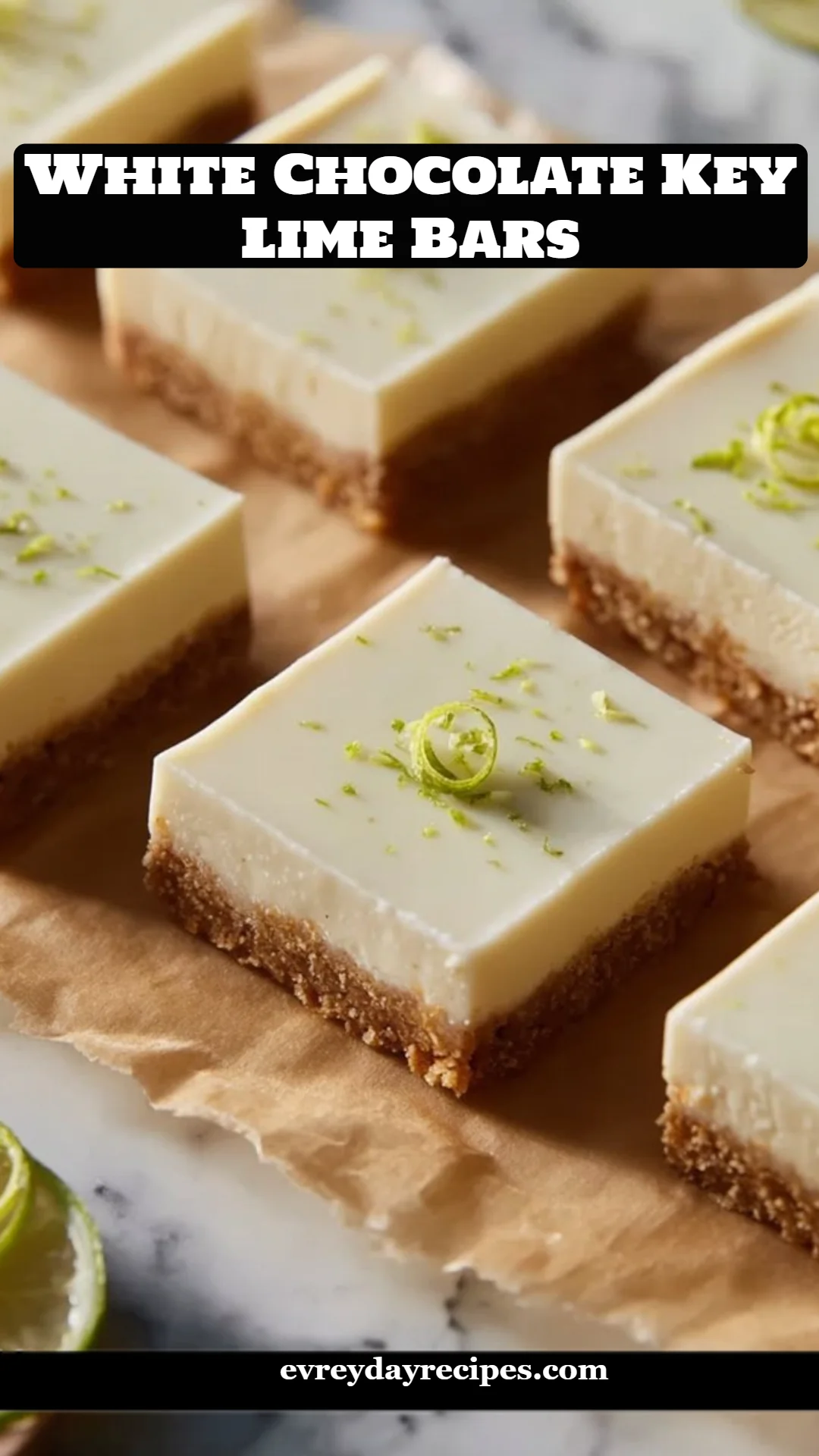 White Chocolate Key Lime Bars