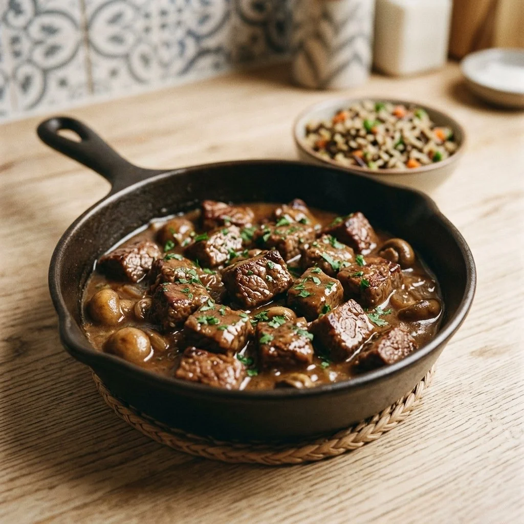 Delicious Crockpot Steak Bites