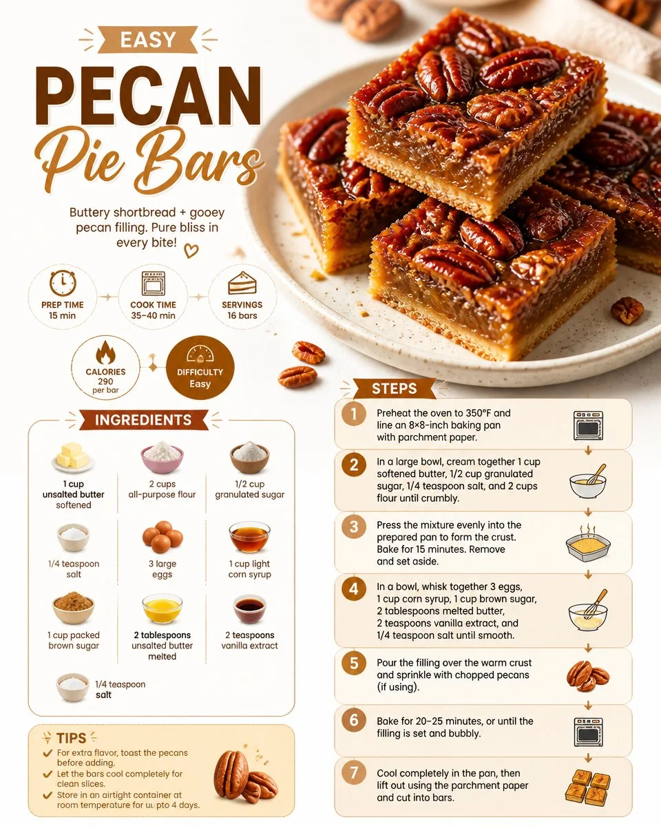 Easy Pecan Pie Bars