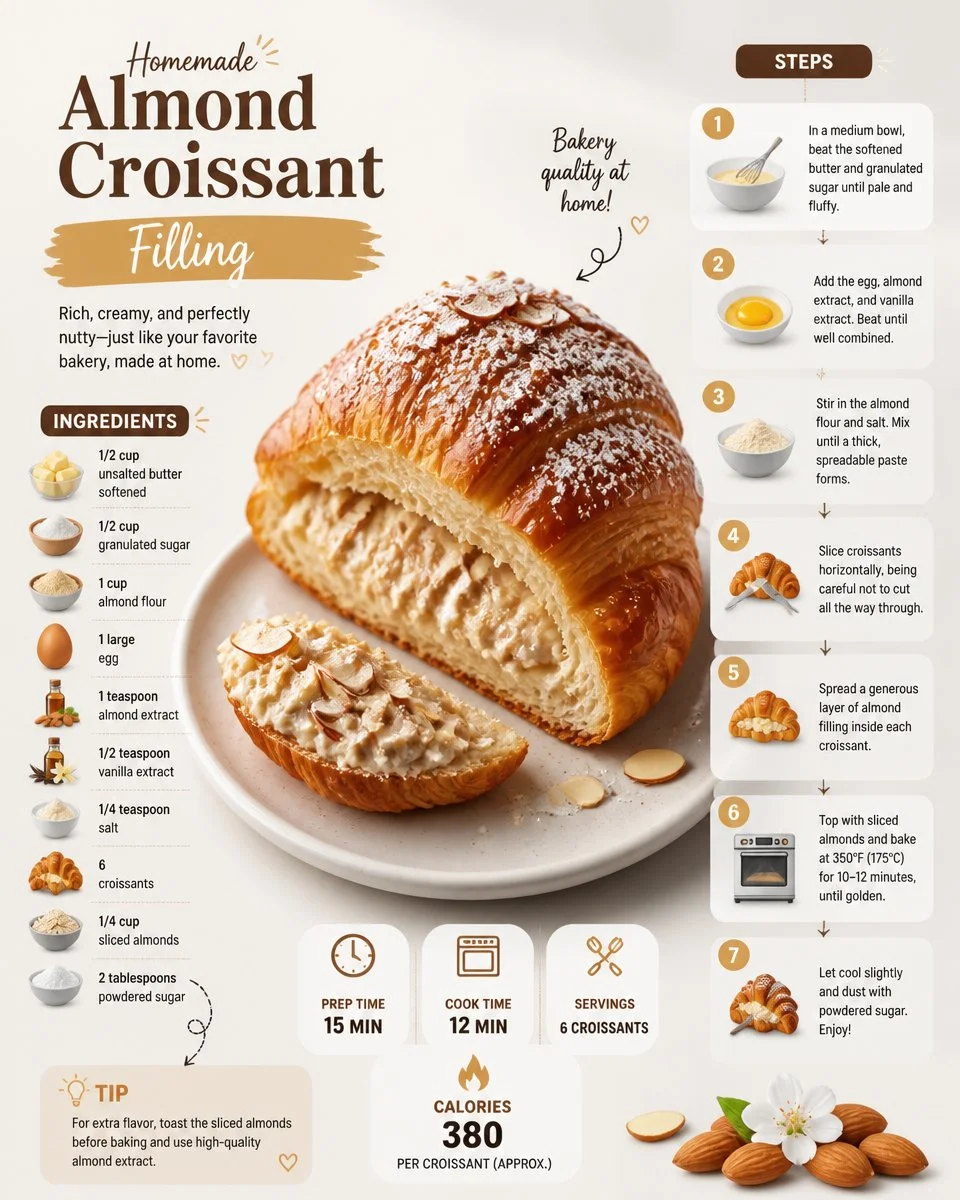 Homemade Almond Croissant Filling