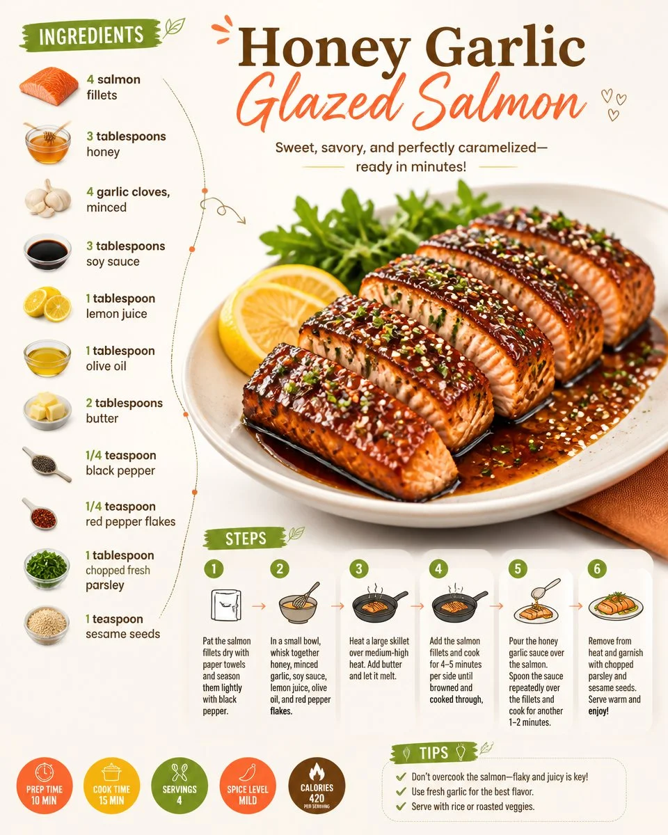 Honey Garlic Glazed Salmon