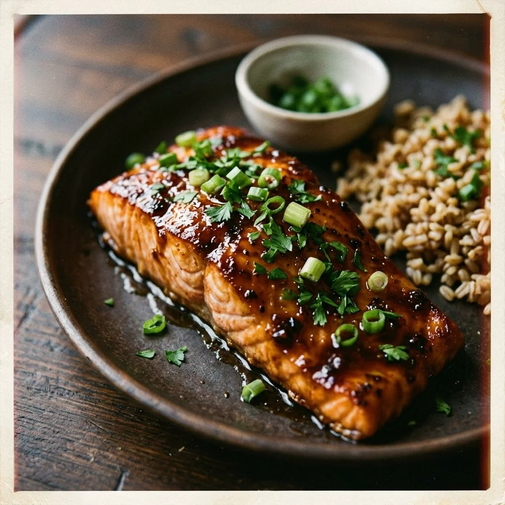 Honey Garlic Glazed Salmon