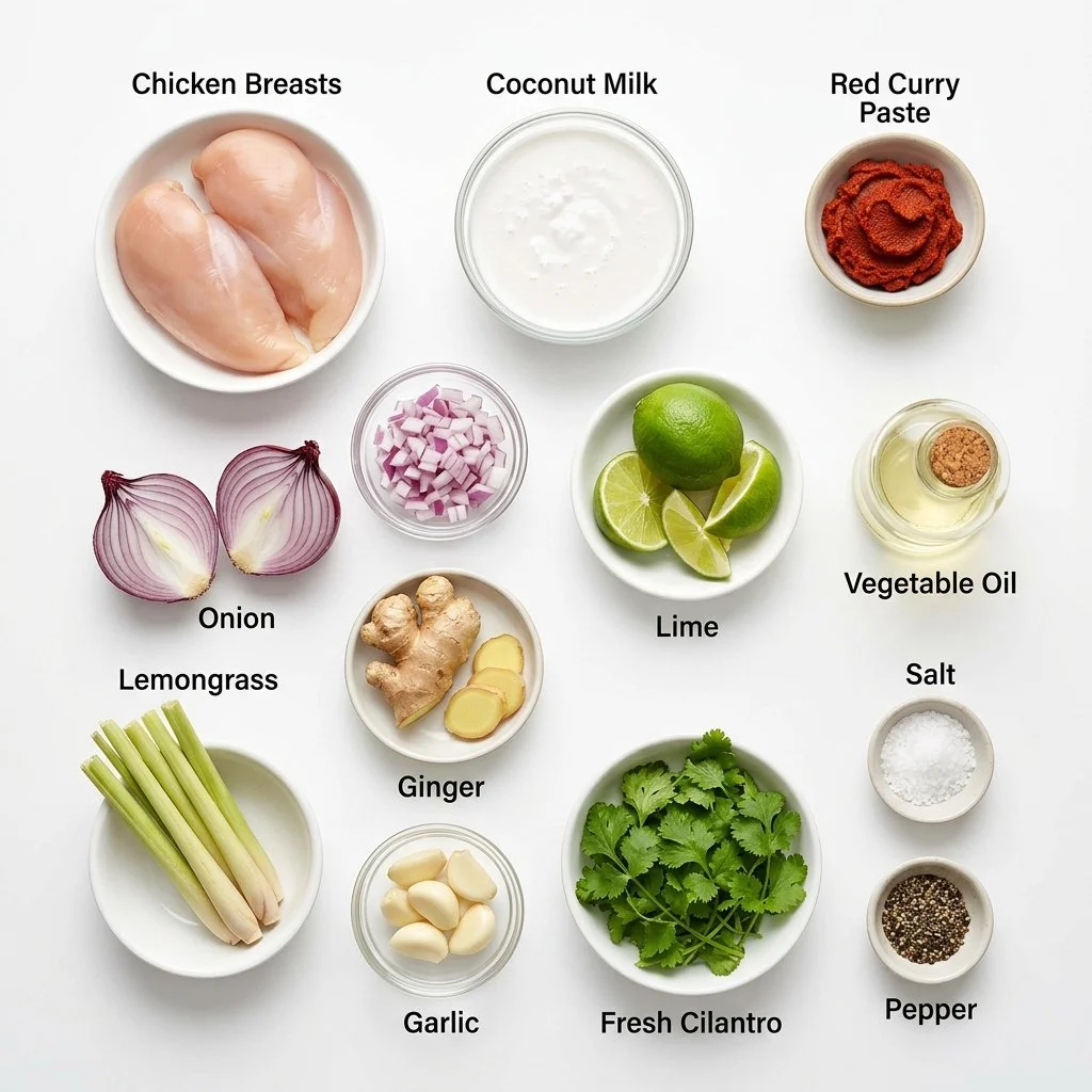Lemongrass Chicken With Thai Coconut Curry