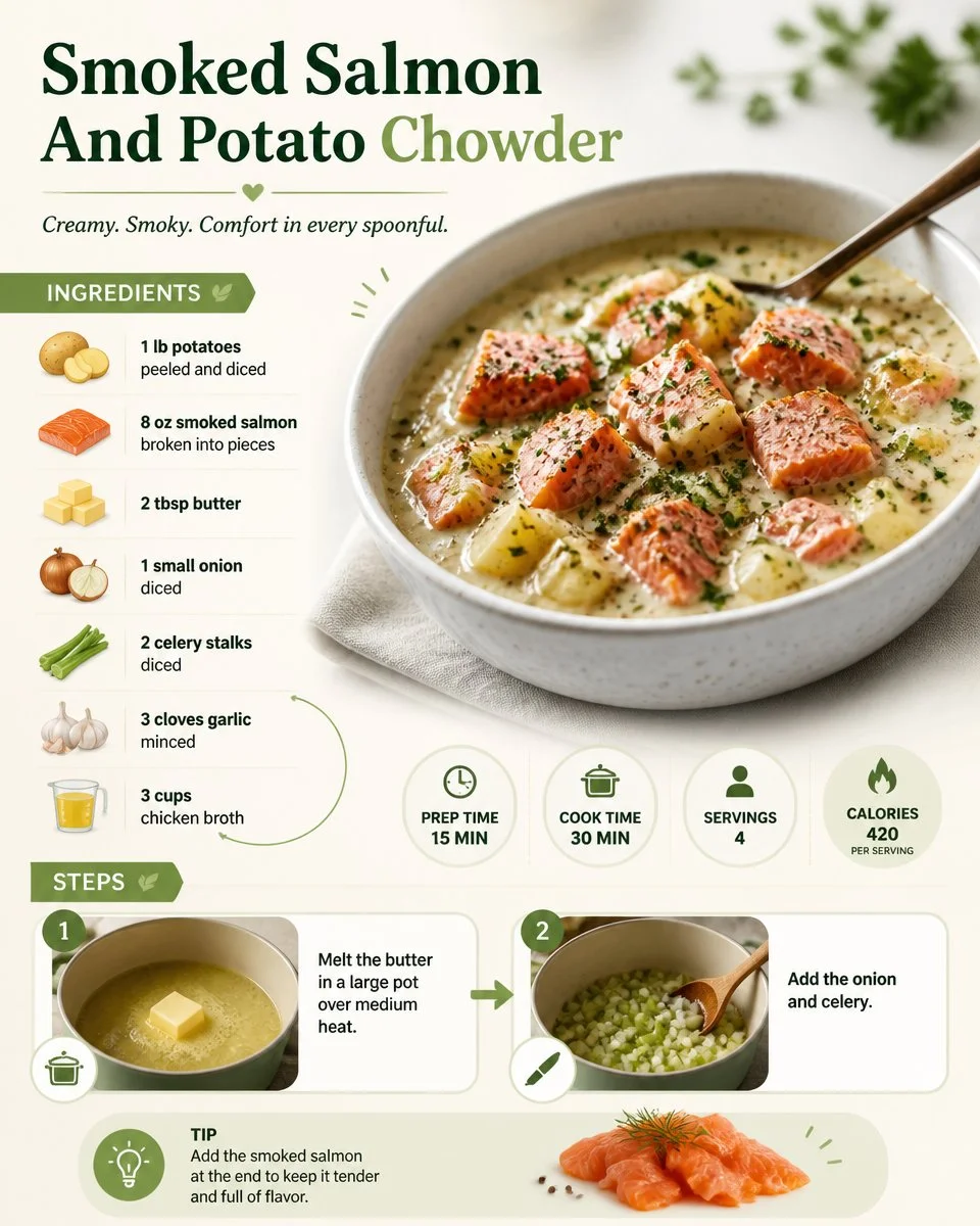 Smoked Salmon And Potato Chowder