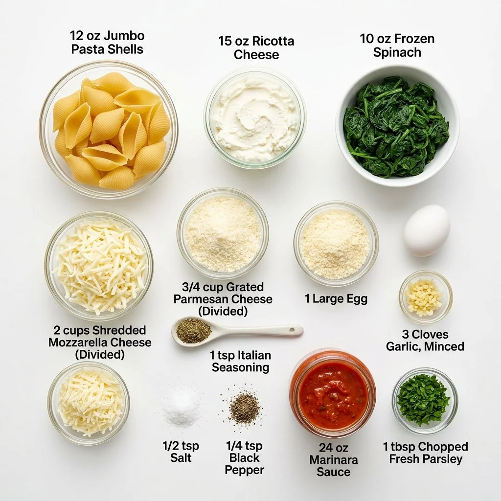 Spinach And Ricotta Stuffed Shells
