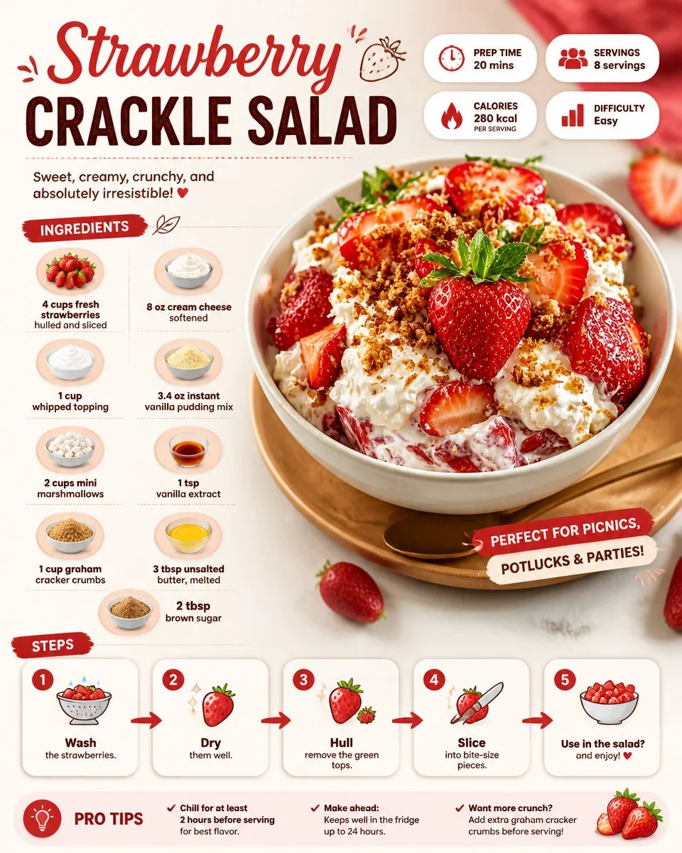 Strawberry Crackle Salad