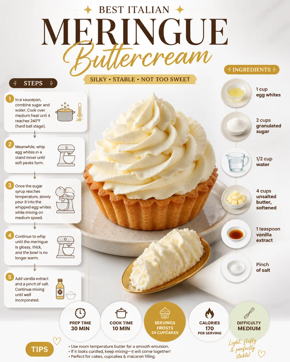 Best Italian Meringue Buttercream