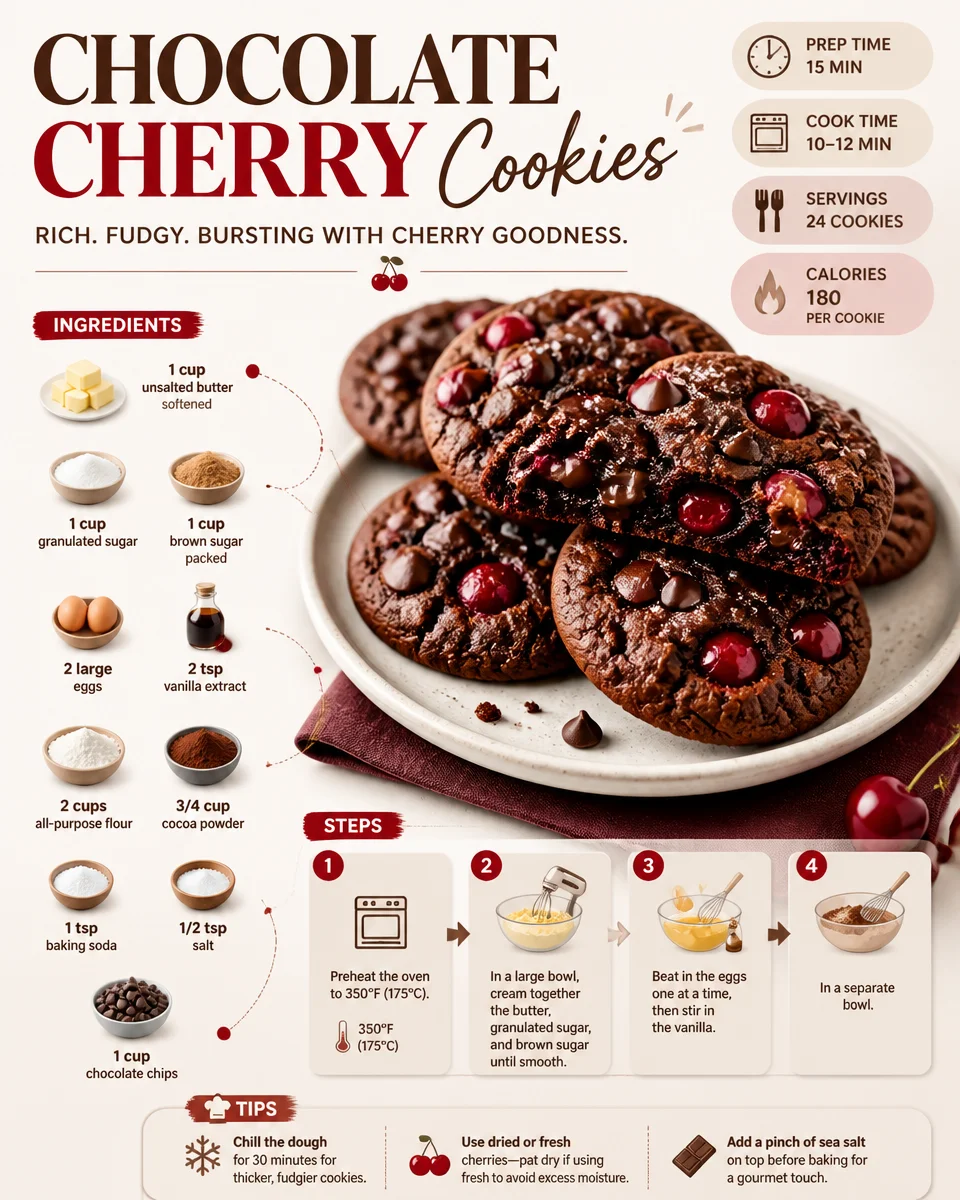 Chocolate Cherry Cookies
