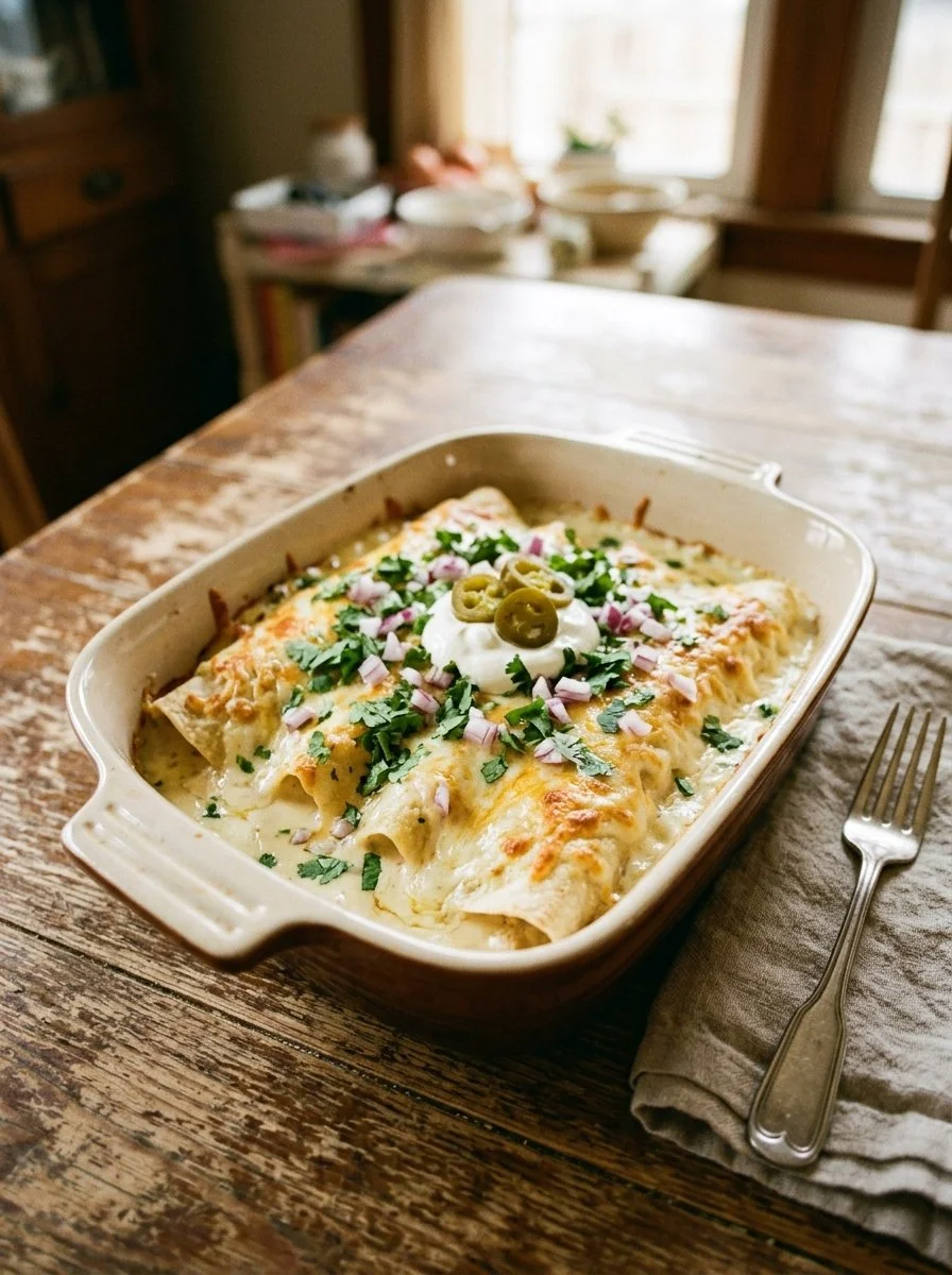 Cream Cheese Chicken Enchiladas