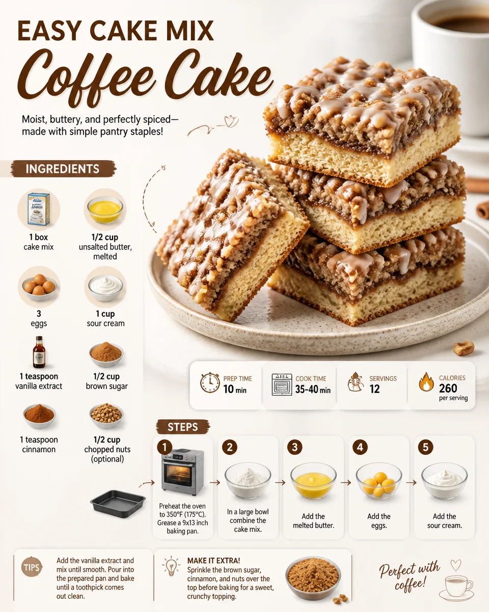 Easy Cake Mix Coffee Cake