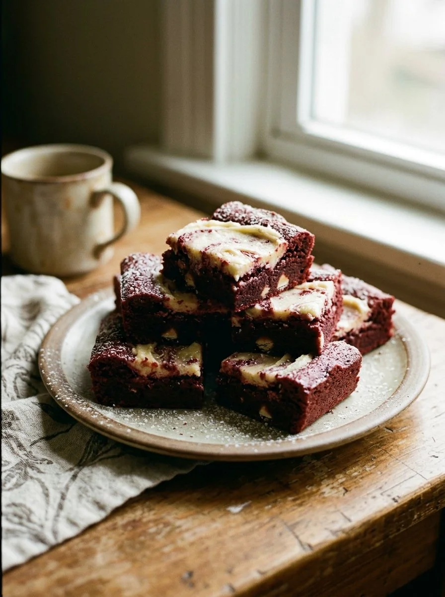 Red Velvet Cookie Bars